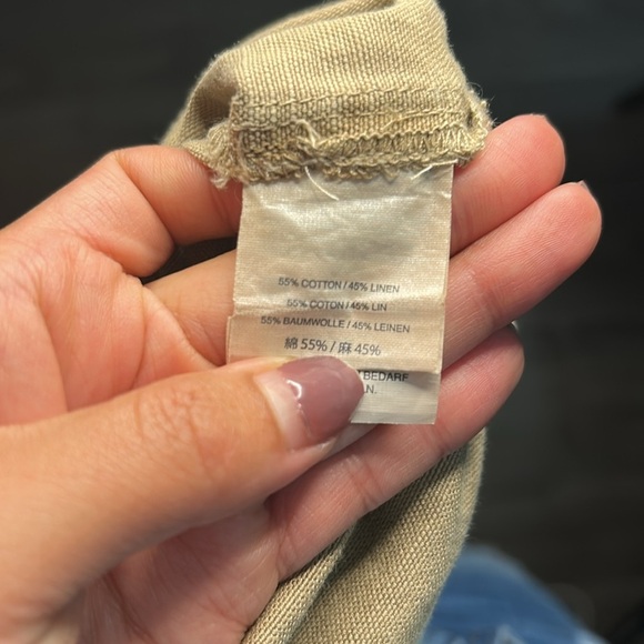 J. Crew Tan Lace-Up Casual Dress โ Everyday Style with Pockets - Picture 7 of 7